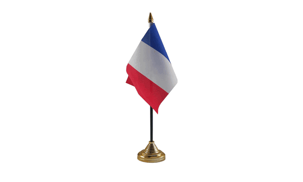 France Table Flags